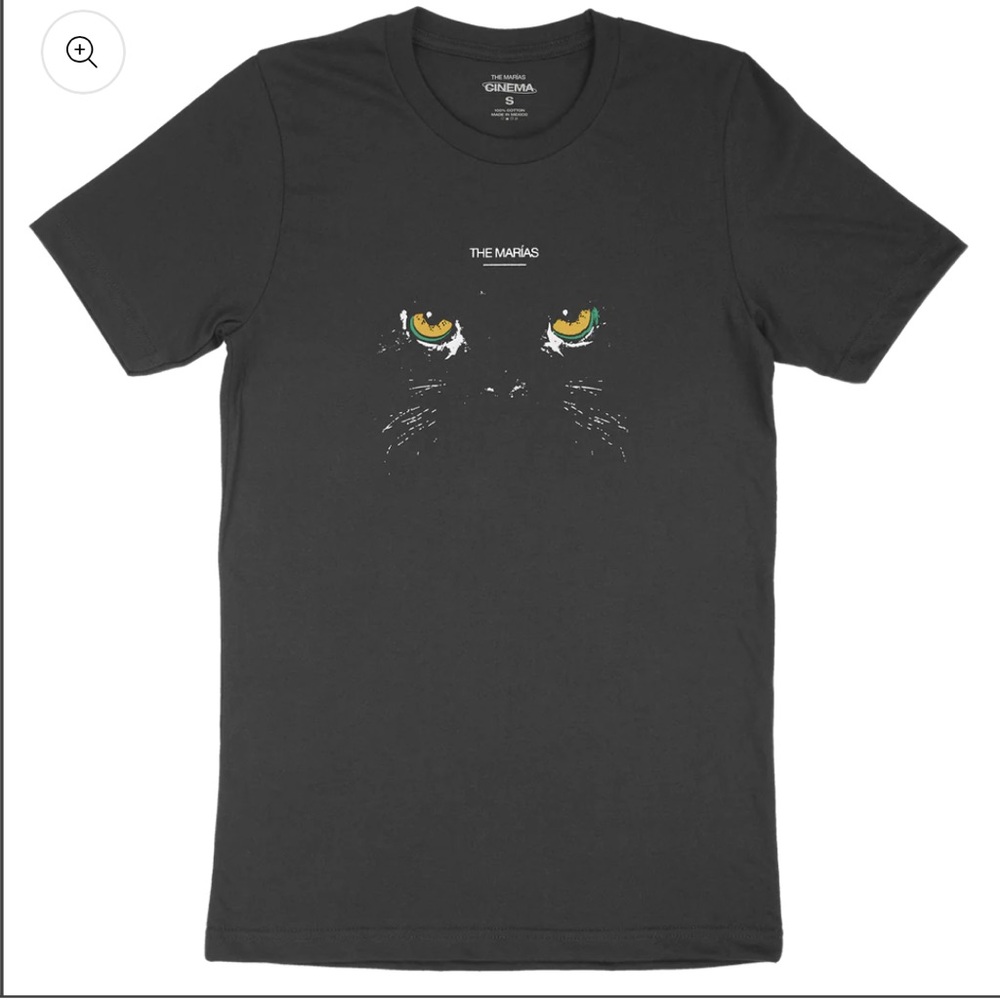 Black the Marias T-Shirt with Cat Eyes